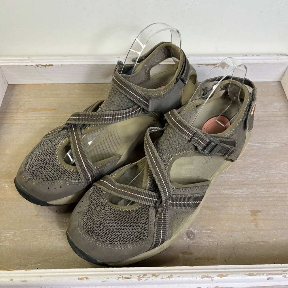 Teva Ewaso Sport Sandals Gray Mesh | Women’s 10.5